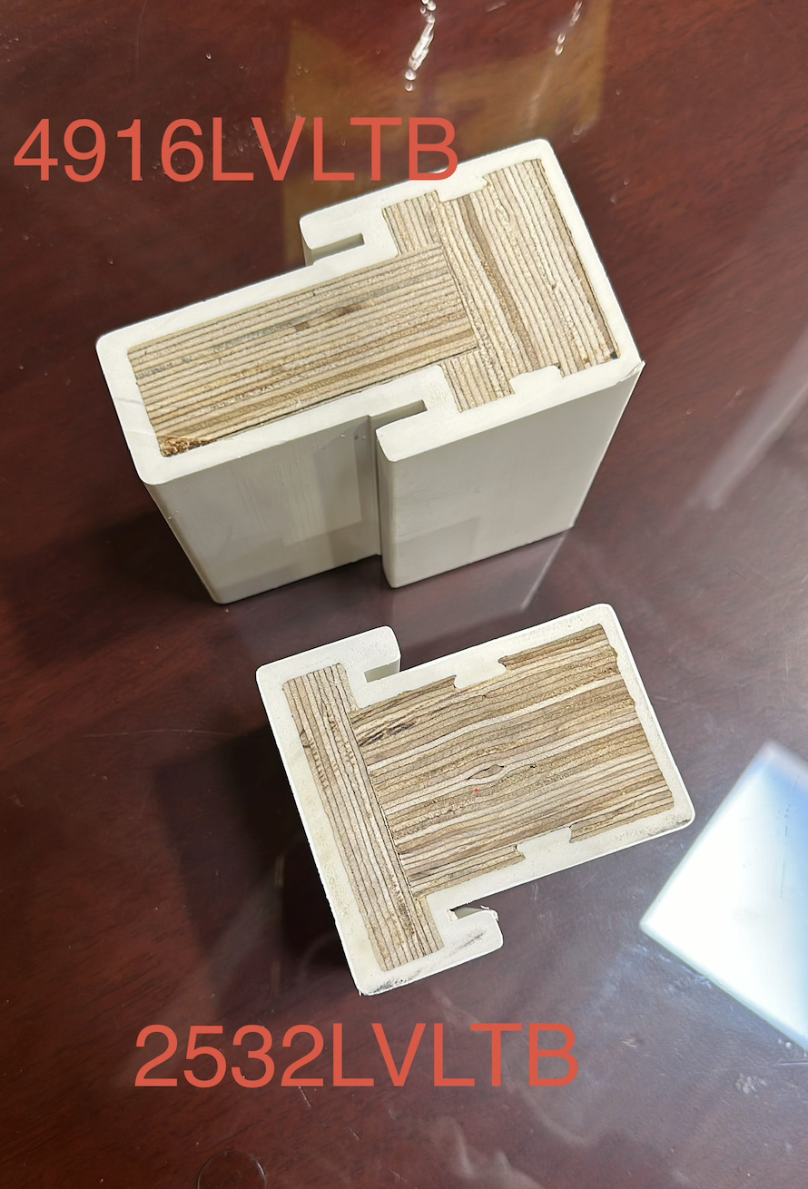 4916LVLTB and 2532LVLTB LVL T-Bar Mull Post